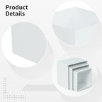 Acrylic Risers, 6 Pcs Acrylic Cube Display Stands, Buffet Risers, Food Risers for Buffet Table, Decorative, alternate view 4