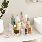 Acrylic Risers Display Stand, 3 Tier Cupcake Holder, Perfume Organizer in Clear, alternate view 5