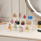 Acrylic Risers Display Stand, 3 Tier Cupcake Holder, Perfume Organizer in Clear, alternate view 6