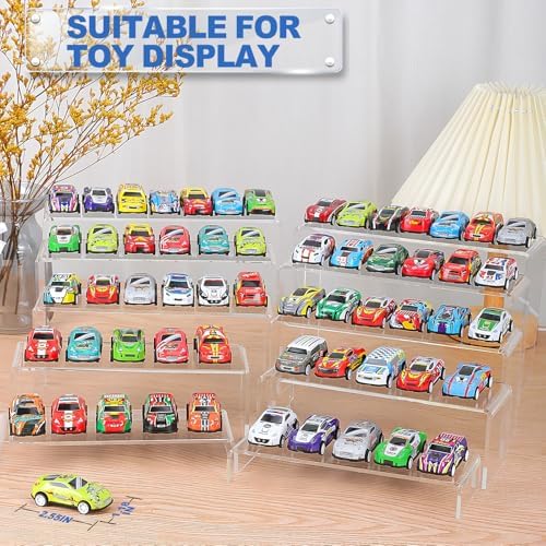 Acrylic Risers Display Stands, Acrylic Stands for Display 10Pcs 2Set in 2 Set 4 Size in Clear 10 Pcs, alternate view 6
