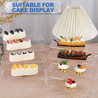 Acrylic Risers Display Stands, Acrylic Stands for Display 16Pcs 4Set in 2 Set 4 Size in Clear 16 Pcs, alternate view 7