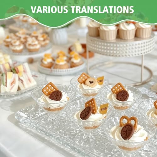 Acrylic Serving Trays, 4-Pack 15 x 11 Clear Party Platters, Reusable in Clear, alternate view 6