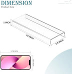 Acrylic Shelf Riser 10x3.9x1 pack of 2, Countertop Acrylic Display Storage Organizer for Shoes, Glasses, Plants, alternate