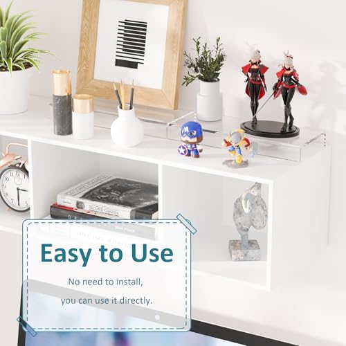 Acrylic Shelf Riser 10x3.9x1 pack of 2, Countertop Acrylic Display Storage Organizer for Shoes, Glasses, Plants, alternate