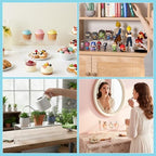 Acrylic Shelf Riser 10x4.7x3 pack of 2, Desktop Rectangular Acrylic Tray Pedestal Stand for Home Décor, Figures, alternate