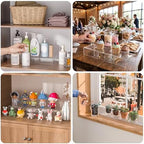 Acrylic Shelf Riser 15x4.3x2 pack of 2, Clear Display Shelf 10” for Figure, Cosmetics, Bags, Shoes, Toys, alternate view 6