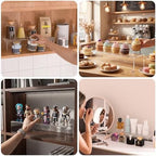Acrylic Shelf Riser 15x4.7x3 pack of 2, Desktop Rectangular Acrylic Tray Pedestal Stand for Home Décor, Figures, alternate