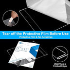 Acrylic Sign Holder 11 x 17 Wall Mount with Tape, 8 Pack Vertical in Clear, alternate view 4