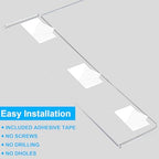 Acrylic Sign Holder 11 x 17 Wall Mount with Tape, Horizontal, 4 Pack in Clear, alternate view 5