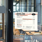 Acrylic Sign Holder 11 x 17 Wall Mount with Tape, Horizontal, 8 Pack in 17 x 11 inches in Clear, alternate view 7