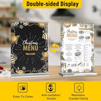 Acrylic Sign Holder 8.5 x 11 Inches, Double Sided Table Sign Holder (Pack of 2) in 8.5 x 11 Inches in Clear, alternate view 4