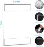 Acrylic Sign Holder 8.5 x 11 Wall Mount, 3 Pack Clear Flyer Holders in clear, alternate view 3
