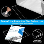 Acrylic Sign Holder 8.5 x 11 Wall Mount, 3 Pack Clear Flyer Holders in clear, alternate view 4