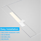 Acrylic Sign Holder 8.5 x 11 Wall Mount, 3 Pack Clear Flyer Holders in clear, alternate view 5