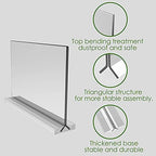 Acrylic Sign Holder 8.5x5.5 Inch 3 Pack Horizontal T Shape Double-Sided Desktop Display Holder. (Optional 8.5x11, alternate