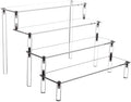 Acrylic Stands for Display,4 Tier Clear Cupcakes Perfumes Figurines Display Stand Risers Shelf for Decoration