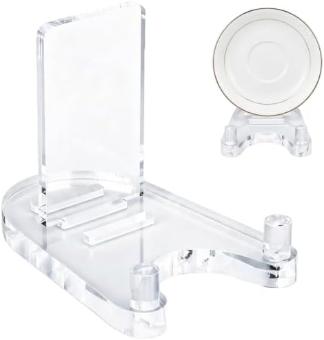 Acrylic Stands For Display, Clear Plate Holder Dining Table Centerpiece Decor, Sturdy Bowl Holder And Kitchen