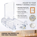 Acrylic Stands For Display, Clear Plate Holder Dining Table Centerpiece Decor, Sturdy Bowl Holder And Kitchen, alternate view