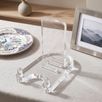 Acrylic Stands For Display, Clear Plate Holder Dining Table Centerpiece Decor, Sturdy Bowl Holder And Kitchen, alternate view
