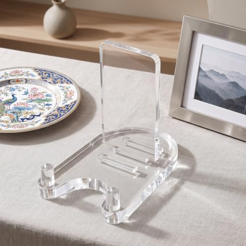 Acrylic Stands For Display, Clear Plate Holder Dining Table Centerpiece Decor, Sturdy Bowl Holder And Kitchen, alternate view