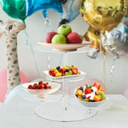 Acrylic Tiered Cake and Cupcake Stand, 4 Tier Dessert Pastry Display Tower Stand for Wedding, Birthday Bar, alternate view 6