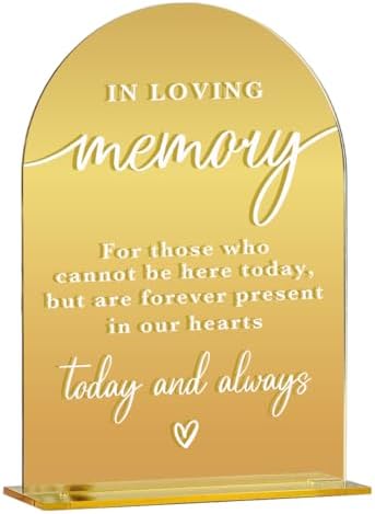 Acrylic Wedding Sign, Bridal Shower Decorations, In Loving Memory Sign for Ceremony, Modern Font Table Signs