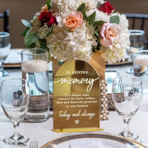 Acrylic Wedding Sign, Bridal Shower Decorations, In Loving Memory Sign for Ceremony, Modern Font Table Signs, alternate view