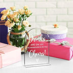 Acrylic Wedding Sign, Bridal Shower Decorations, The Drinks Sign for Ceremony, Modern Font Table Signs, Acrylic, alternate