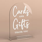 Acrylic Wedding Sign Cards and Gifts Sign for Wedding Wedding Signs for Ceremony Modern Calligraphy Arch Acrylic