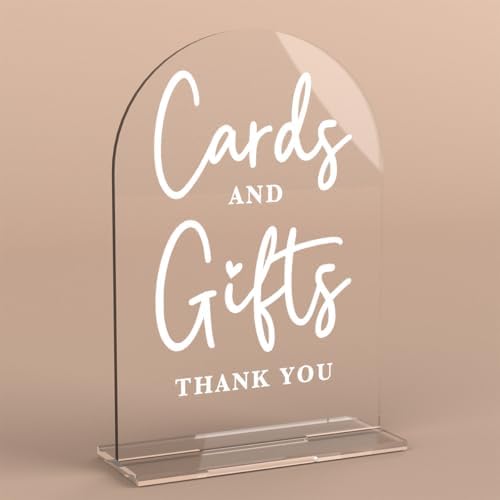 Acrylic Wedding Sign Cards and Gifts Sign for Wedding Wedding Signs for Ceremony Modern Calligraphy Arch Acrylic