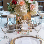Acrylic Wedding Sign Open Bar Signs for Ceremony Modern Calligraphy Arch Acrylic Table Top Signs for Wedding, alternate view