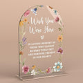 Acrylic Wedding Sign Wish You Were Here Signs for Ceremony Modern Calligraphy Arch Acrylic Table Top Signs for