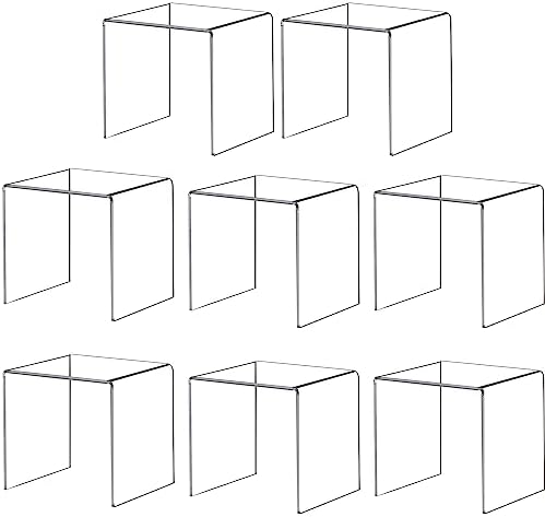 Acylic Riser Square Display Stand For Cupcakes, Amiibo Funko Pop Figures, Dessert, Jewelry, Arts and Crafts