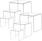 Acylic Riser Square Display Stand For Cupcakes, Arts and Crafts (Clear, 6P-4&5&6INCH) in Clear