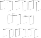 Acylic Riser Square Display Stand For Cupcakes, Arts and Crafts (Clear, 8P-4&5INCH) in Clear