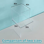 Acylic Riser Square Display Stand For Cupcakes, Arts and Crafts (Clear, 8P-4&5INCH) in Clear, alternate view 2