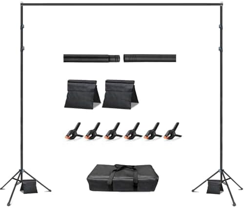 Adjustable Backdrop Stand 10x8.5ft Heavy Duty in 10x8.5ft