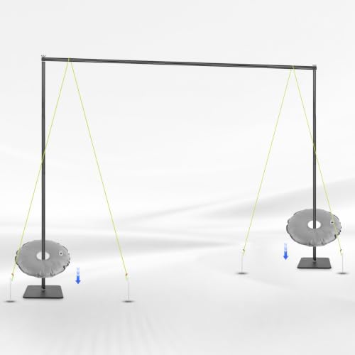 Adjustable Backdrop Stand Kit 8x10FT with Heavy Duty Flat Base, Background Support System for Photography, alternate view 3