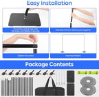 Adjustable Backdrop Stand Kit 8x10FT with Heavy Duty Flat Base, Background Support System for Photography, alternate view 5