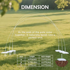 Adjustable Balloon Arch Stand Kit with Ground Stakes, alternate view 2