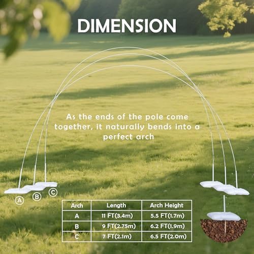 Adjustable Balloon Arch Stand Kit with Ground Stakes, alternate view 2