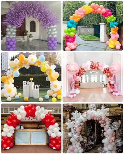 Adjustable Balloon Arch Stand Kit with Ground Stakes, alternate view 3