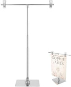 Adjustable Banner Stand Metal T-Shaped Easel Display for Sign Poster Stand