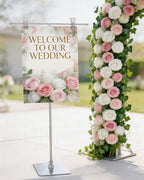 Adjustable Banner Stand Metal T-Shaped Easel Display for Sign Poster Stand, alternate view 2