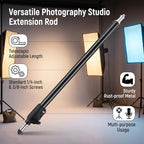 Adjustable Extension Rod Stick Pole, 45-74cm Photography Studio Extension Rod Stick 3/8" 1/4" Multipurpose, alternate view 4