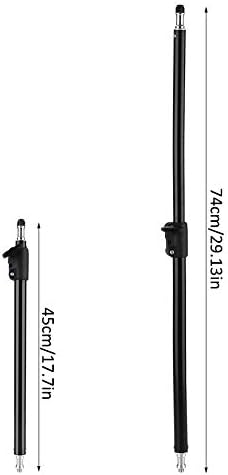 Adjustable Extension Rod Stick Pole, 45-74cm Photography Studio Extension Rod Stick 3/8" 1/4" Multipurpose, alternate view 6