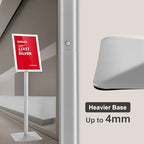 Adjustable Heavy Duty Pedestal Acrylic Sign holder floor Stand, sign stand poster stand, Standing Floor for 11 x, alternate