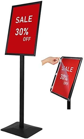Adjustable Heavy Duty Pedestal Sign holder floor Stand, sign stand poster stand, Standing Floor for 11 x 17