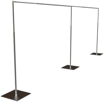 Adjustable Heavy Duty Portable 10FT X 20FT Pipe and Drape Backdrop Kit Quick Set Up Easy for