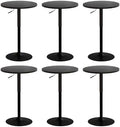 Adjustable Height Pub Table 27''-36'', Round Cocktail Tables for Parties, High Top Table for Bistro, Dining